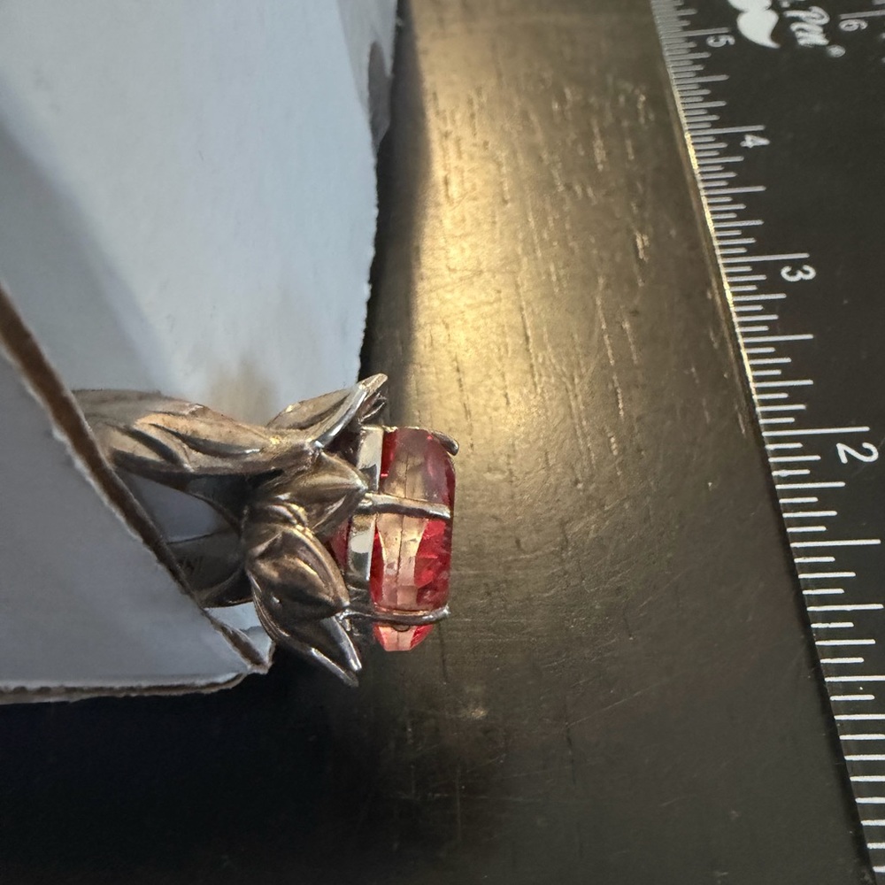 Nicky Butler Watermelon Quartz Star Shaped Ring - Picture 2 of 3